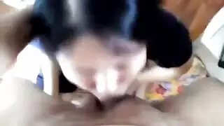 نشاط فموي عميق عنيف ينتهي بفم كريمي