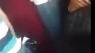 حافلة عامة شرجية: جارة تأخذ وضع كلابي قاسي