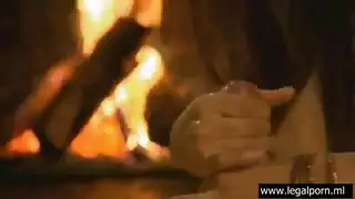 زوجان الملاعين في غرفة النوم مع شاعر لطيف إلى المؤخرة